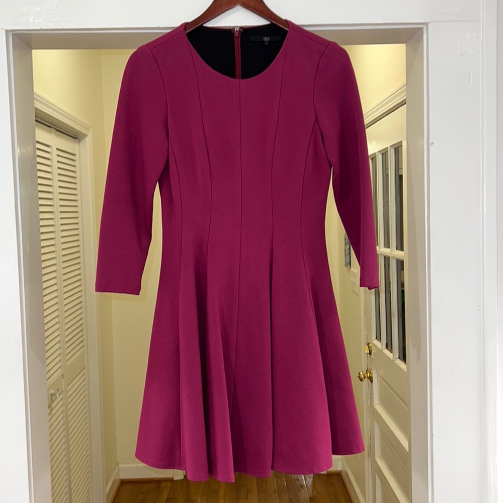 Tibi thick knit 3/4 sleeve dress
